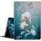 BPQOJB Galaxy Tab A7 Lite Case PU Leather Smart Cover with Adjustable Stand Shakeproof Protective Case for Samsung Galaxy Tab A7 Lite 87 inch 2021 Blue Art Butterflies