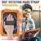 HXCASEAC Case for Samsung Galaxy Tab A9 Plus A11 Plus 11 Inch Protective with Screen ProtectorHand StrapPen Holder Shockproof for Samsung A9 Plus Tablet Case SMX210 SMX218 SMX230 Orange
