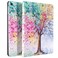 Glowish iPad Air 2 Case 6th Generation iPad CoveriPad 5th Generation Cases Premium Leather Folio Case Cover Multiple Viewing Angles Stand for iPad 6th 5th Gen iPad Air 2 iPad AirSeason Tree