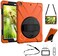 TSQ iPad Air Cases 1st Gen 97 Inch 2013 iPad Air First Generation Case Triple Layer High Impact Absorbing Corner Protection Case wStand Hand Shoulder Belt for Boys Gilrl for iPad Air 1 Orange