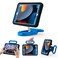 LeiJue Kids Case for iPad 7th8th9th Gen 102 inchAdjustable PortraitLandscape StandDrop Proof with HandleKickstandChild Friendly Protective Cover for iPad 102 202120202019 BlackBlue