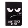 MonsDirect Case for iPad mini 4 Mini 5 Mini 3 2 1 PU Leather Folio Wallet Case Smart Sleep Wake Case with Kickstand Pencil Holder for iPad mini 5 2019 Mini 1 2 3 4 Dont Touch My Pad