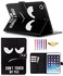 MonsDirect Case for iPad mini 4 Mini 5 Mini 3 2 1 PU Leather Folio Wallet Case Smart Sleep Wake Case with Kickstand Pencil Holder for iPad mini 5 2019 Mini 1 2 3 4 Dont Touch My Pad
