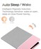 MonsDirect iPad Mini Case PU Leather Folio Wallet Cover with Kickstand Pencil Holder for iPad Mini 12345 Pink Stripe