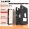 rantice Rantice Case for iPad mini 7 A17 Pro 2024iPad Mini 6 2021 Heavy Duty Shockproof Rugged Protective Case for iPad mini 6th7th Gen 83 inch Black