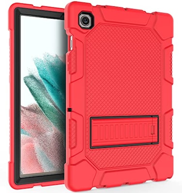 rantice Rantice Galaxy Tab A8 105 Case with Kickstand Hybrid Shockproof Rugged Cover for Samsung A8 Tablet Case 105 Inch SMX200X205X207 RedBlack