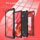 rantice Rantice Samsung Galaxy Tab A7 Lite Case 2021 Hybrid Case with Kickstand Shock Absorbing Bumps AntiSlip Grid Pattern RedBlack