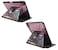 YHB Rotating Case for iPad Air 11inch M3 2025 M2 2024 iPad Air 5th4th Generation 109 Builtin Pencil Holder PU Leather Folding Stand Cover with Auto WakeSleep Bald Eagle American Flag