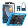 SEYMAC stock SEYMAC Kids Case for iPad 9th 8th 7th Generation 102 20212019 Heavy Duty Protective Shockproof Case with Screen Protector Rotating StandHandleShoulder Strap for iPad 102 Light Blue