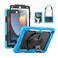 SEYMAC stock SEYMAC Kids Case for iPad 9th 8th 7th Generation 102 20212019 Heavy Duty Protective Shockproof Case with Screen Protector Rotating StandHandleShoulder Strap for iPad 102 Light Blue