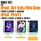 SEYMAC stock Case for iPad Air 5th4th GenerationPro 11 4th3rd2nd with Screen Protector Pen Holder 360 Rotate Hand StrapStand Case for iPad Air 5th4th Gen 109 Pro 11 BlueBlack