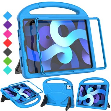 Suplik SUPLIK Kids Case for iPad Air 5th4th Generation 109 inch20222020 Built with Screen Protector iPad Air 5 Kidproof Case with Handle Stand for Apple iPad Air Gen 45Pro 11 Old Version Blue
