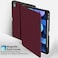 Supveco Case for iPad Air 11 Inch M4 2026M3 2025M2 2024iPad Air 5th4th Generation 109 Inch 20222020 with Pencil HolderAuto WakeSleepPremium Folio Stand Soft TPU Back CoverWine