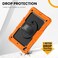 timecity Timecity Case for iPad 6th5th Generation for iPad 97 Inch Case with Screen Protector Rotating StandHand Strap FullBody SiliconePC Durable Protective Case for iPad 5th6th Air 2Pro 97 Orange