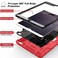 TIMISM Case for iPad Air 2nd Generation 2014 iPad Air 2 Case with Kickstand 3 in 1 Heavy Duty Shockproof Hybrid Three Layer Protective Cover for iPad Air 2 A1566A1567 Red Black