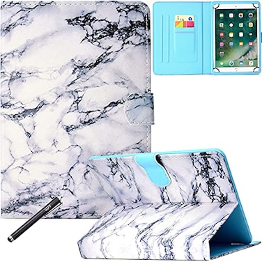 NewShine Universal Case for 7985 Inch Tablet Newshine PU Leather Stand Folio Case for iPad mini 1234 Galaxy Tab 34Note 80 Amazon Kindle Fire HDHDX 80 and Other 80 Models New Marble