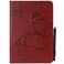 UUcovers Cover for Samsung Galaxy Tab A 97 inch 2015 Model SMT550T555CSMP550P555C with Card Holder Pockets Auto WakeSleep Smart Folio Stand Embossed PU Leather Wallet Case Red Butterfly
