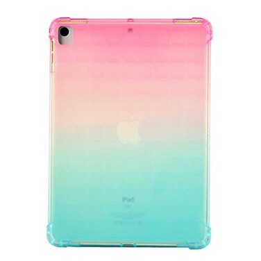 UUcovers for Apple iPad 9th8th7th Generation Case 102 inch 202120202019Slim Lightweight Translucent Clear Soft TPU Back Shockproof Cover Silicone Corner Protective Tablet Shell Pink Green