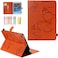 UUcovers UUCOVERS for iPad 6th5th Generation 97 Case 20182017 for iPad Air 2Air 1 with StandPencil HolderPocket Auto WakeSleep Embossed Smart Cover for iPad 97 inchAir 2nd1st GenOrange Butterfly