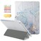 UUcovers iPad 102 Case 9th8th7th Generation 202120202019iPad Air 3 105 3rd Gen Pro 105 Trifold Smart Folio Stand Clear TPU Back Cover with Pencil Holder Auto WakeSleep Gold Marble