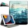 Vimorco Case for iPad 5th6th Generation for iPad 97 inch 20172018 for iPad Air 12 Premium Leather Protect Smart CoversPencil Holder Adjustable Stand with Auto WakeSleep Green Forest