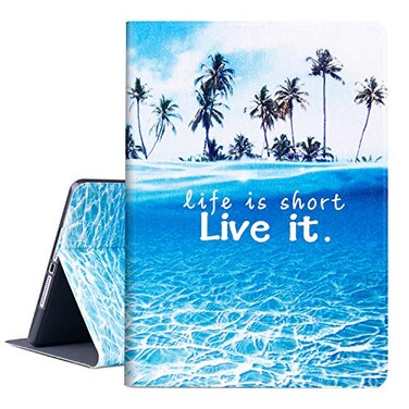 Vimorco for iPad 97 inch 20182017 Case Premium Leather Case Protective Hard Shell Cover for Apple iPad Air 12 for iPad 6th5th Generation with Auto WakeSleep Beach