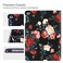 Vimorco for iPad Air 297 inch 20182017 Case Soft TPU Back Cover Folio Leather Adjustable Stand Auto WakeSleep Drop Resistance Black Red Flower