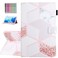 YUNHOTIC Case for Samsung Galaxy Tab A7 104 inch 2020 Release SMT500T505T507 Premium PU Leather Folding Stand Cover with Pen Holder Multiple Viewing Angles Golden Marble