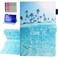 YUNHOTIC Case for Samsung Galaxy Tab A7 Lite 87 inch SMT220T225T227 2021 Model Premium PU Leather Folding Stand Cover with Pen Holder Multiple Viewing Angles Beach