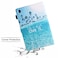 YUNHOTIC Case for Samsung Galaxy Tab A7 Lite 87 inch SMT220T225T227 2021 Model Premium PU Leather Folding Stand Cover with Pen Holder Multiple Viewing Angles Beach