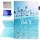 YUNHOTIC Case for Samsung Galaxy Tab A7 Lite 87 inch SMT220T225T227 2021 Model Premium PU Leather Folding Stand Cover with Pen Holder Multiple Viewing Angles Beach