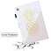 YUNHOTIC Case for Samsung Galaxy Tab A7 Lite 87 inch SMT220T225T227 2021 Model Premium PU Leather Folding Stand Cover with Pen Holder Multiple Viewing Angles Gold Pineapple