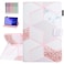YUNHOTIC Case for Samsung Galaxy Tab A7 Lite 87 inch SMT220T225T227 2021 Model Premium PU Leather Folding Stand Cover with Pen Holder Multiple Viewing Angles Golden Marble