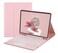 HENGHUI Keyboard Case for iPad mini 5th Generation Mini 4 79 Case with Cute Round Key Candy Color Touchpad KeyboardPink
