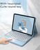 HENGHUI Keyboard Case for iPad mini 5th Generation Mini 4 79 Case with Cute Round Key Candy Color Touchpad KeyboardPink