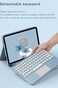 HENGHUI Keyboard Case for iPad mini 5th Generation Mini 4 79 Case with Cute Round Key Candy Color Touchpad KeyboardPink