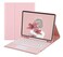 HENGHUI Keyboard Case for iPad mini 5th Generation Mini 4 79 Case with Cute Round Key Candy Color Touchpad KeyboardPink