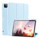 SIWENGDE Case for iPad Pro 11 Inch 4th3rd2nd Generation 202220212020 with Pencil Holder Support iPad 2nd Pencil Charging Slim Trifold Stand Smart Protective Cover Auto WakeSleepLight Blue