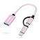 AIYEEN 2in1 USB CMicro to USB Adapter USB C to USB 30 USB to Android OTG Adapter Cable Compatible with MacBook Pro Android Google Samsung and More Rose Gold