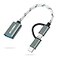 AIYEEN 2in1 USB CMicro to USB Adapter USB C to USB 30 USB to Android OTG Adapter Cable Compatible with MacBook Pro Android Google Samsung and More Twist Gray