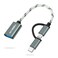 AIYEEN 2in1 USB CMicro to USB Adapter USB C to USB 30 USB to Android OTG Adapter Cable Compatible with MacBook Pro Android Google Samsung and More Twist Gray