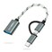 AIYEEN 2in1 USB CMicro to USB Adapter USB C to USB 30 USB to Android OTG Adapter Cable Compatible with MacBook Pro Android Google Samsung and More Twist Gray