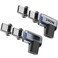 Tciogrxp USBC Adapter 2 Pack with 4 Connector TipsDetachable USB C Adapter 240W 90 Degree Magnetic USBC Extender Compatible with Thunderbolt 34 USB4 40Gbps 8K 60Hz MacBook ProAir Laptop PC