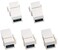 AAOTOKK USB 30 A Keystone Adapter Female to Female USB 30 A Keystone Jack Insert Socket Coupler Adapter for Wall Plate Outlet Panel White5 Pack