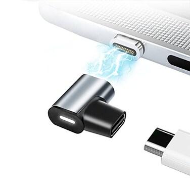 aucon Magnetic USB C Adapter 24Pins Type C Connector PD 100W Fast Charging 10Gbs Data Transfer