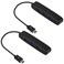 AuviPal 3Port Micro USB OTG Hub Adapter 3 USB Ports Power Port for Fire Stick 4K PlayStation Classic Raspberry Pi Zero Sega Genesis Mini SNES Classic Mini and More 2 Pack