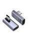 CableCreation 90 Degree USB C Adapter 2 Pack Right Angle USB C Male to Female Adapter 40Gbps 240W Compatible with Steam Deck ROG Ally Switch Notebook PC Tablet Phone and More Middle Angle