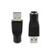 DGZZI USB to PS2 Adapter 2PCS Black PS2 Female to USB Male Converter Adapter for Mouse and Keyboard