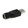 DGZZI USB to PS2 Adapter 2PCS Black PS2 Female to USB Male Converter Adapter for Mouse and Keyboard