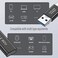 HAOQUOOU 4 Pieces USB 30 Adapter kit Support Charging and Data Transfer high Speed Extended Conversion Connector Connector